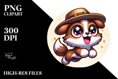 Ridiculously Cute Skull with Party Hat, PNG Product Image 2