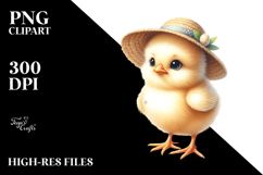 Baby Chick Sun Hat | Thoughtfull Goofy Smile | Sublimation Product Image 2