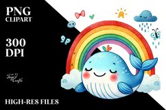 Cute Rainbow Sun PNG Product Image 2