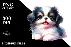 Cute Japanese Chin PNG Product Image 2