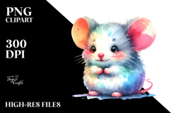 Colorful Cute Baby Mouse Clipart Product Image 2