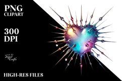 Simple Watercollor Heart, Material Product Image 2