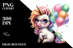 Johny Bravo Baby Unicorn | Watercolor Product Image 1