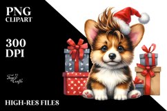 Crazy Winter Corgi PNG Product Image 3