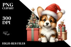 Crazy Winter Corgi PNG Product Image 3