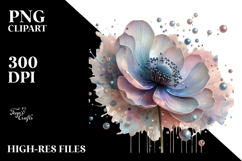 Anemone Watercolor Splash PNG Product Image 2