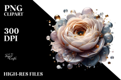 Glossy Ranunculus, Watercolor PNG Product Image 2