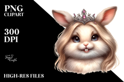 Funny Rabbit Portrait | Summer Sticker Clipart Product Image 2