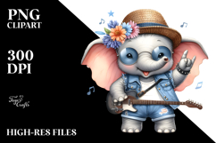 Cute Baby Elephant PNG Product Image 2