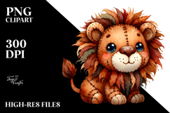 Colorful Plush Lion | Sublimation | Clipart Product Image 2