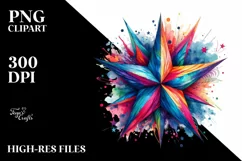 Colorful Vibrant Star | Clipart Product Image 1