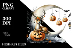 Deer Dressed for Halloween PNG Product Image 2