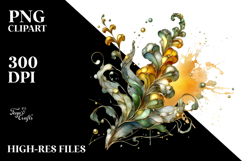 Shiny Snapdragon with Gold Insertions PNG Product Image 2