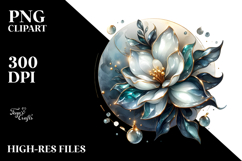 Glossy Gardenia, Watercolor PNG Product Image 2