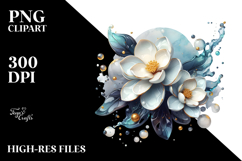 Glossy Gardenia, Watercolor PNG Product Image 2