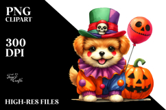 Cute Baby Dog Halloween Drawing Product Image 2