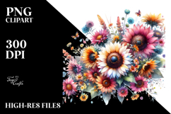 Colorfull Sunflower Watercolor Product Image 2