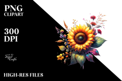 Colorfull Sunflower Watercolor Product Image 2