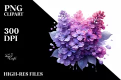 Colorful Glass Lilac Watercolor Splash Product Image 3