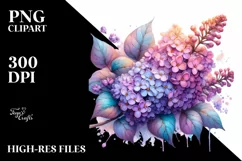 detailed vibrant Pastel Wooden Small Stained Lilac PNG Product Image 1