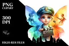 Watercolor Fairy Director PNG Product Image 1