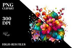 Vibrant Stained Begonia, Transparent PNG Product Image 2