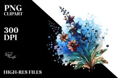 Stained Delphinium Abstract Clipart Product Image 1