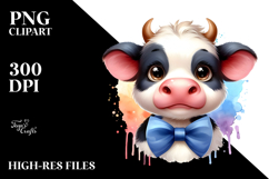 Graceful Cow with Expressive Face PNG Product Image 2