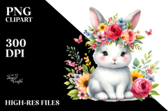 Cute Vibrant Bunny, Transparent PNG Product Image 2