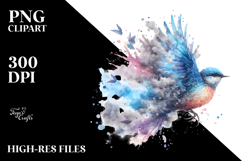 Bird Splashes PNG Product Image 2