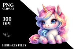 Baby Unicorn | Watercolor Product Image 3