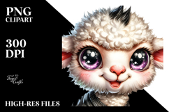 Cute Baby Lamb PNG Product Image 2