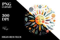 Whimsical Sun, Transparent PNG Product Image 2
