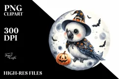 Cute Macaw in Halloween Costume, Transparent PNG Product Image 3