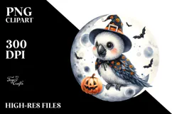 Cute Macaw in Halloween Costume, Transparent PNG Product Image 2