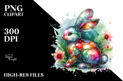 Colorful Bunny, PNG Product Image 2