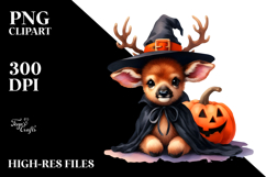 Baby Elk Halloween Drawing | Clipart Product Image 2