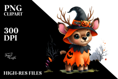Baby Elk Halloween Drawing | Clipart Product Image 2