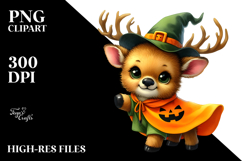 Baby Elk Halloween Drawing | Clipart Product Image 2