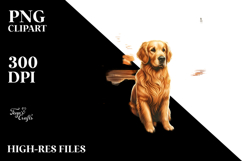 Golden Retriever Sand Surf Shell Watercolor Product Image 2