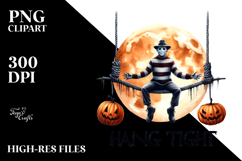 Funny Freddy Krueger Moon Hanging PNG Product Image 2