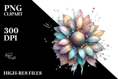 Abstract Sunflower Made of PNG Product Image 2