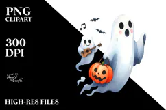 Funky Ghost Clipart, High-Res PNG Product Image 2