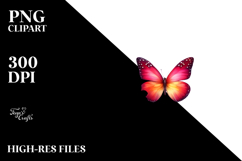 Colorful Spring Butterfly PNG Product Image 2