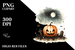 Funny Washed JACK-O&#039;-LANTERN PNG Product Image 1
