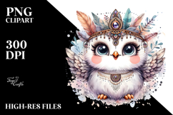 Washed Owl Diva Look | Summer Sticker Clipart Product Image 2