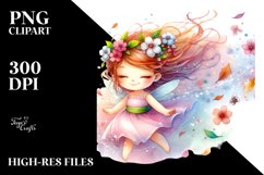 Colorful Fairy Tumbling Petals Clipart Product Image 3