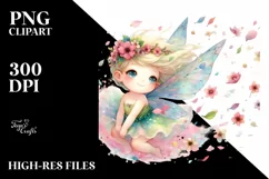 Colorful Fairy Tumbling Petals Clipart Product Image 3