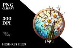 Abstract Wooden Stained Narcissus with Metallic Insertions Product Image 1