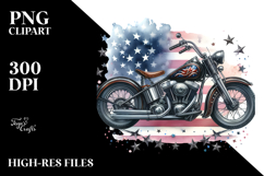Vintage Motorcycle with Stars, 20 oz Tumbler Product Image 2